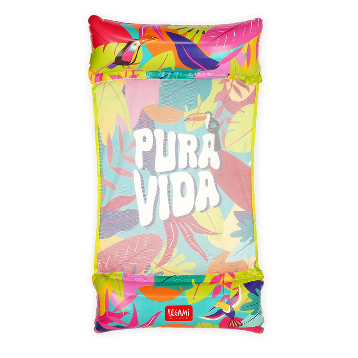 LEGAMI - Inflatable Hammock, Floating Hammock for Swimming Pool, Inflatable Lounger Supports up to 80 kg, Sea Hammock Mattress, 74 x 135 cm