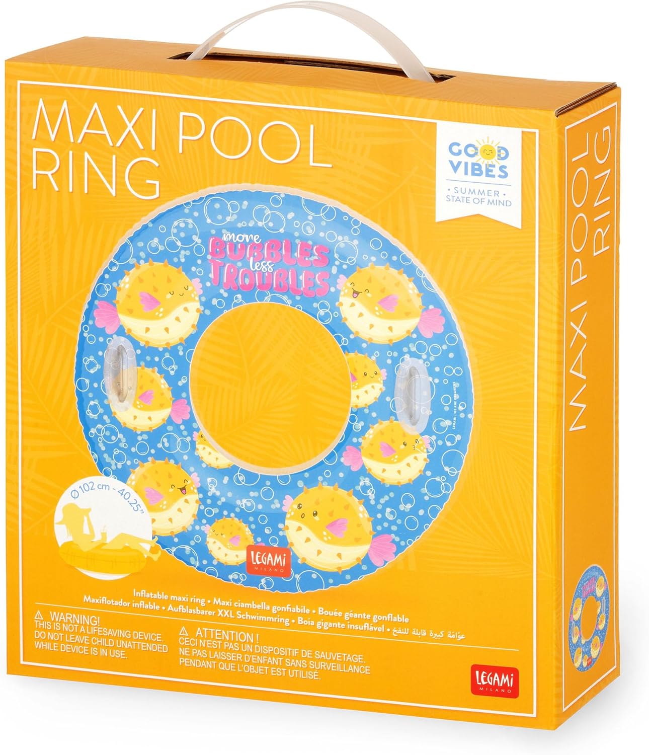 LEGAMI Uni Youth Maxi Inflatable Swimming Ring for Pool