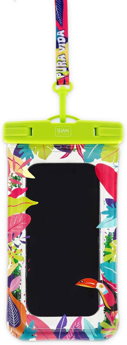Legami - Waterproof Mobile Phone Case, Floating Case for Smartphone, Waterproof Pouch, Airtight Closure, Touch Screen, Underwater Cover Max 6.5 Inch Screen, 10.6 x 22 x 1.2 cm