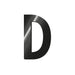 Legami - Adhesive Letter Metal, My Initial, Letter D, L MAX 2,5 cm, H 2,5 cm, Customize Your Accessories, Disposable