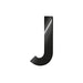 Legami My Initial - Adhesive Metal Letter - J