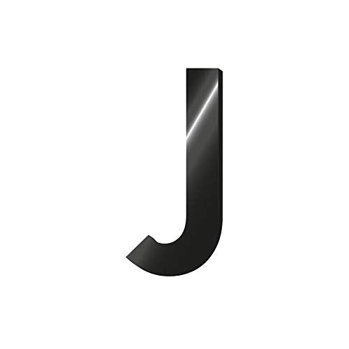 Legami My Initial - Adhesive Metal Letter - J