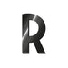 Legami My Initial - Adhesive Metal Letter - R