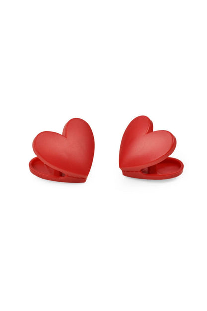 Legami Set of 6 Pack Clips, for Close Packages, 4.5x4 cm, Heart Theme, One Size