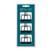 Legami - Set of 3 Large Metal Clips, 3 Metal Pegs, Lock Locker, 5 x 6.5 cm