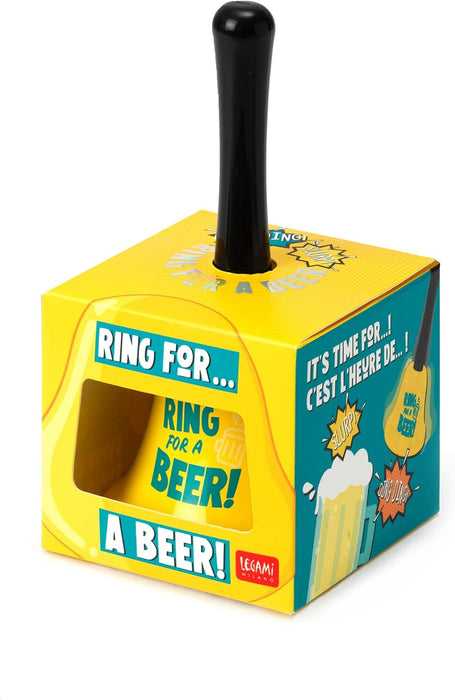 Legami - Ring for Beer Bell, Ergonomic handle, Ø 7.5 cm, Beer Theme