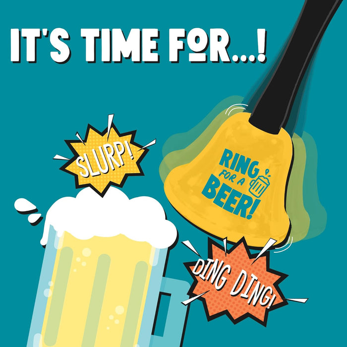 Legami - Ring for Beer Bell, Ergonomic handle, Ø 7.5 cm, Beer Theme