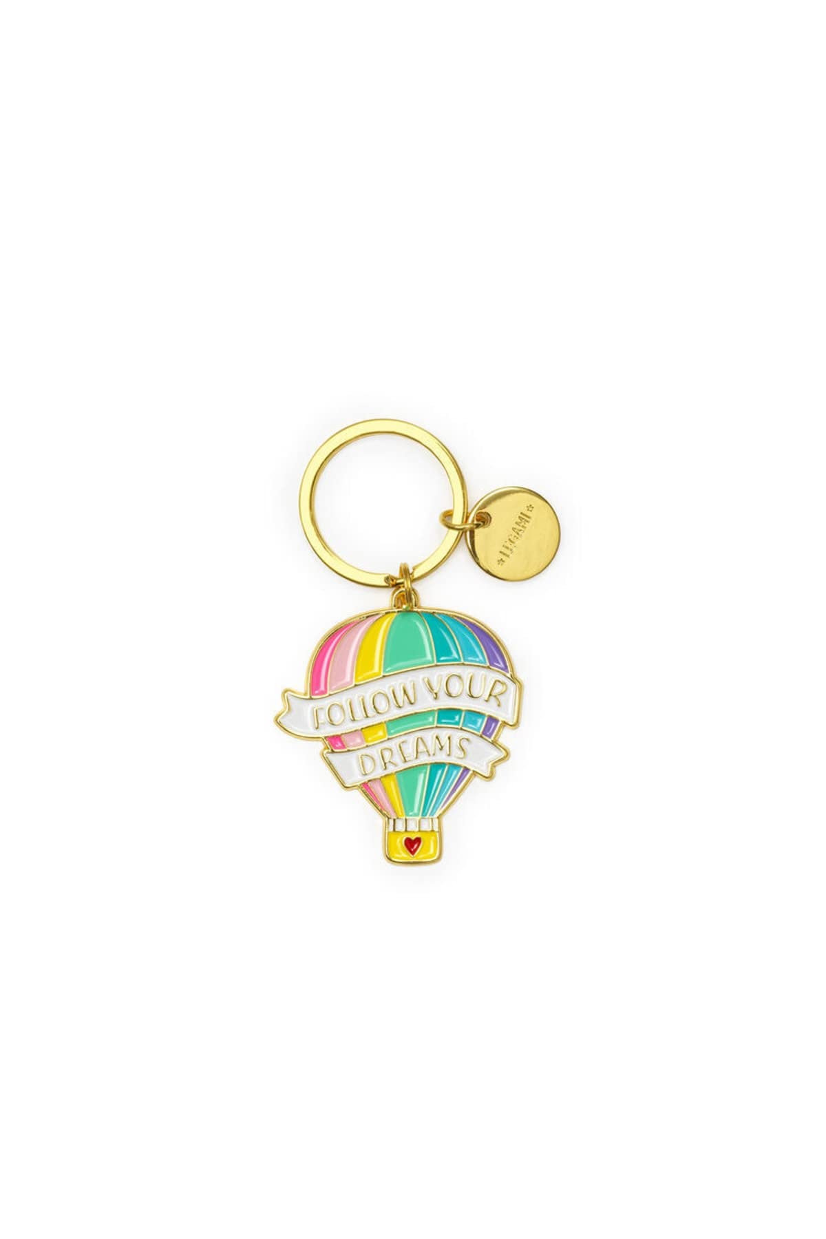 LEGAMI Unisex Enamelled Metal Keyring What a Key Ring! Metal Enamel Keyring 7cm Zinc Super Mummy Theme with Spiral Ring Shiny Finish Shiny Colors Pendant to Embellish Bag (pack of 1)