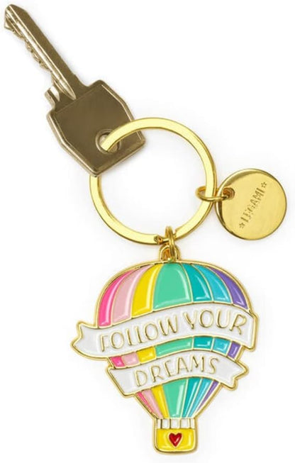 LEGAMI Unisex Enamelled Metal Keyring What a Key Ring! Metal Enamel Keyring 7cm Zinc Super Mummy Theme with Spiral Ring Shiny Finish Shiny Colors Pendant to Embellish Bag (pack of 1)
