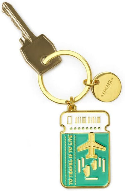 LEGAMI Unisex Enameled Metal Keychain Enamel Metal Keychain, What a Key Ring!, L 7 cm, Zinc, Scooter Theme, Spiral Ring, Polished Finish, Brilliant Colours, Charm for Embellishing the Bag
