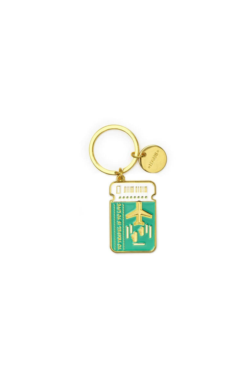 LEGAMI Unisex Enameled Metal Keychain Enamel Metal Keychain, What a Key Ring!, L 7 cm, Zinc, Scooter Theme, Spiral Ring, Polished Finish, Brilliant Colours, Charm for Embellishing the Bag