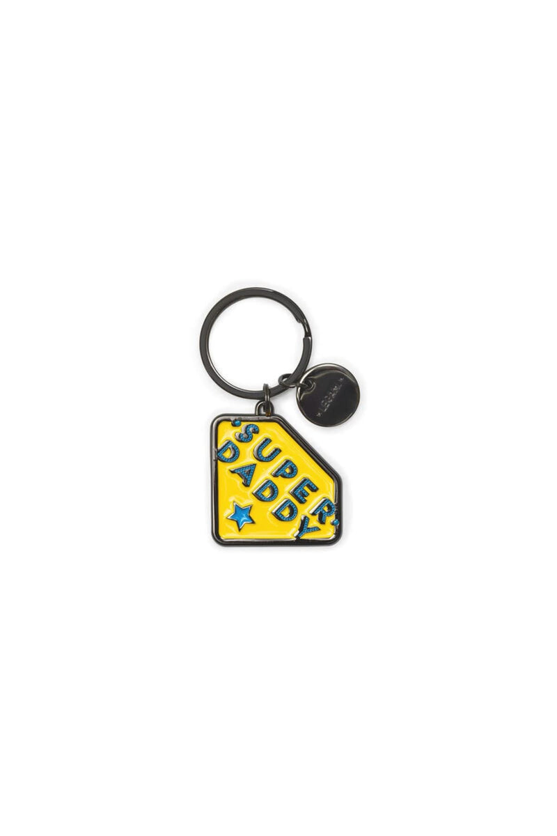 LEGAMI Unisex Enamelled Metal Keyring What a Key Ring! Metal Enamel Keyring 7cm Zinc Super Mummy Theme with Spiral Ring Shiny Finish Shiny Colors Pendant to Embellish Bag (pack of 1)
