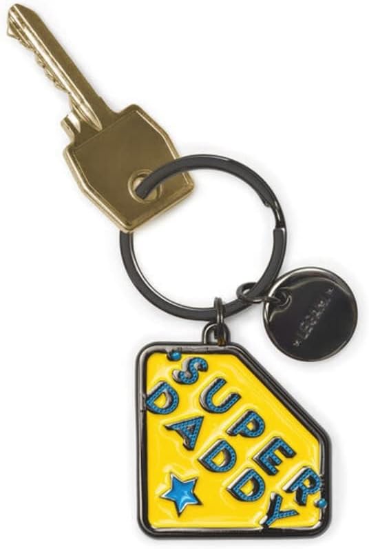 LEGAMI Unisex Enamelled Metal Keyring What a Key Ring! Metal Enamel Keyring 7cm Zinc Super Mummy Theme with Spiral Ring Shiny Finish Shiny Colors Pendant to Embellish Bag (pack of 1)