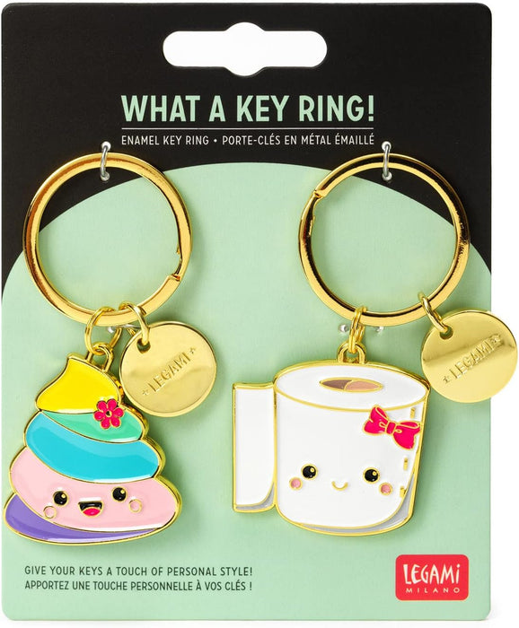 LEGAMI Unisex Enameled Metal Keychain Enamel Metal Keychain, What a Key Ring!, L 7 cm, Zinc, Scooter Theme, Spiral Ring, Polished Finish, Brilliant Colours, Charm for Embellishing the Bag