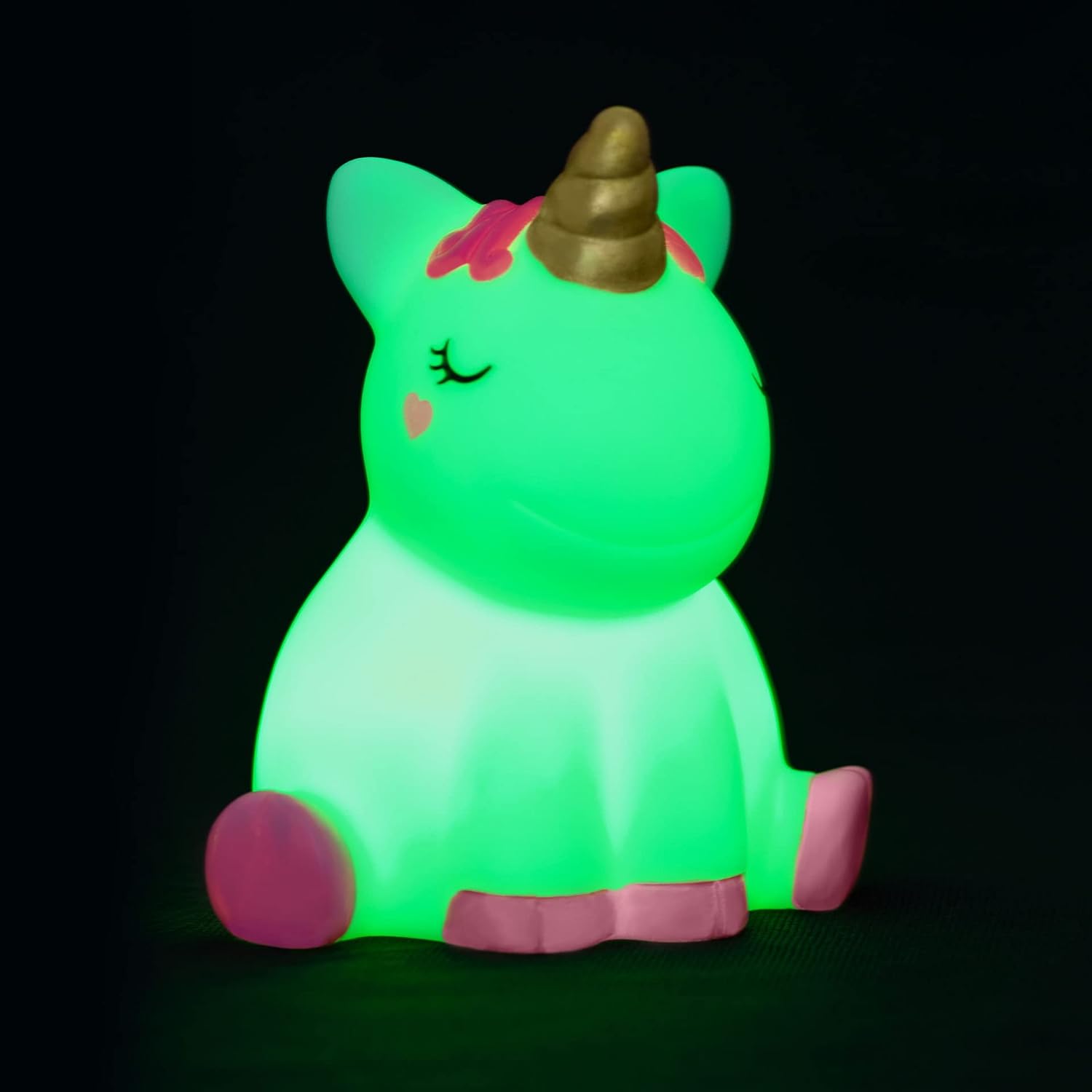 Legami - Night Light for Children, 4 Colours, Batteries Included, 20 Hours of Autonomy, 10.5x11.5cm, Unicorn Theme