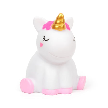 Legami - Night Light for Children, 4 Colours, Batteries Included, 20 Hours of Autonomy, 10.5x11.5cm, Unicorn Theme