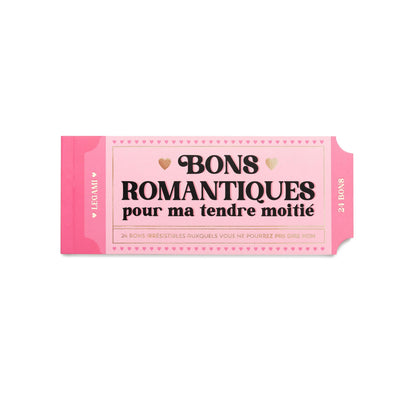 Legami - Book of 24 Romantic Vouchers, Couple of Love Coupons, Romantic Gift Idea for Valentine's Day, Birthday, FSC Paper