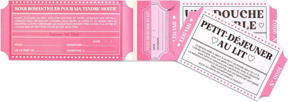 Legami - Book of 24 Romantic Vouchers, Couple of Love Coupons, Romantic Gift Idea for Valentine's Day, Birthday, FSC Paper