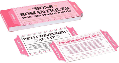 Legami - Book of 24 Romantic Vouchers, Couple of Love Coupons, Romantic Gift Idea for Valentine's Day, Birthday, FSC Paper