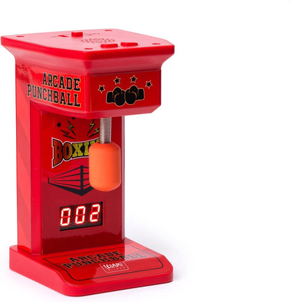 Legami - Mini Arcade Pungiball, 3 Play Intervals 45, 90, 120 Seconds, with Lights and Sounds, 3 AA Batteries Not Included, 7 x 14 cm, Red, PBL0001