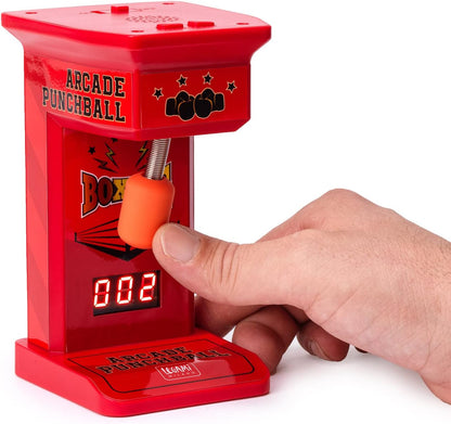 Legami - Mini Arcade Pungiball, 3 Play Intervals 45, 90, 120 Seconds, with Lights and Sounds, 3 AA Batteries Not Included, 7 x 14 cm, Red, PBL0001