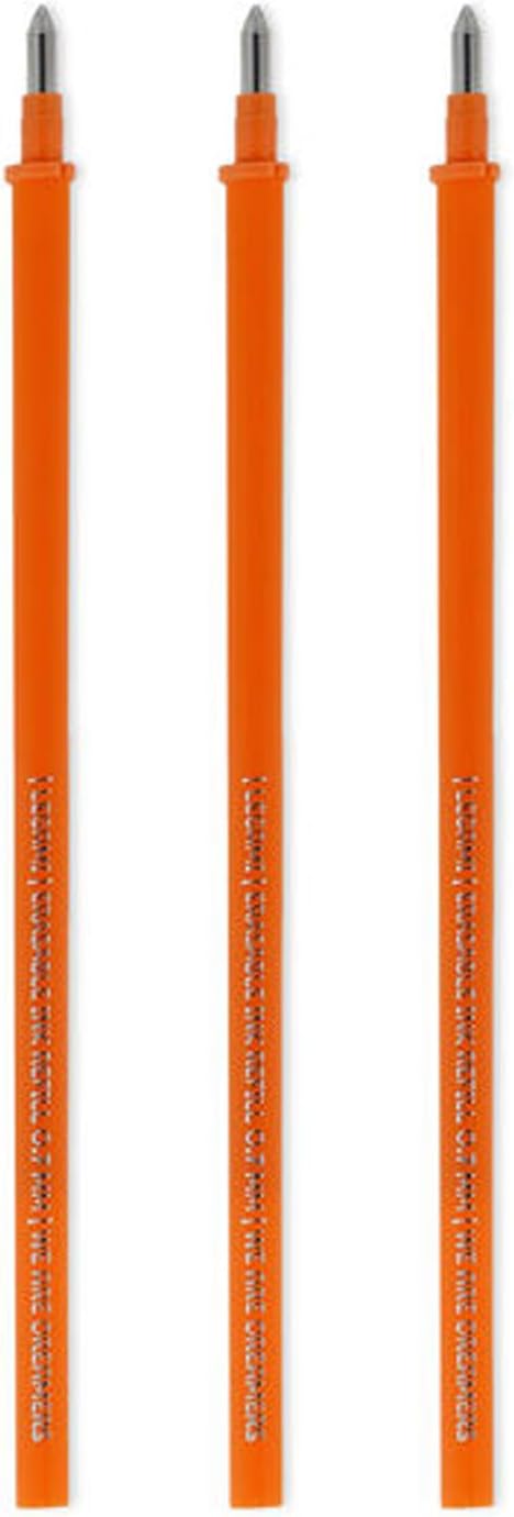 Erasable Gel Pen Refills for Legami Pens Orange - Pack of 3