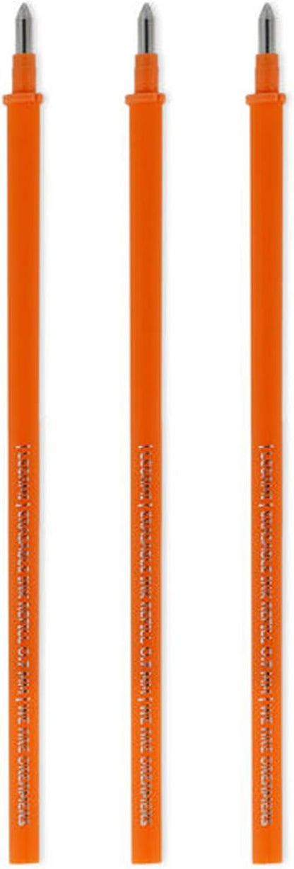 Erasable Gel Pen Refills for Legami Pens Orange - Pack of 3