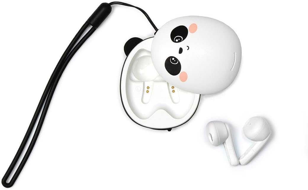 Legami - Bluetooth Earphones, Wireless Headphones, 5 Hours Playback, Automatic Connection iOS and Android, Dual Built-in Microphone, Touch Sensor, Charging Cable Included, 5.5 x 7 cm