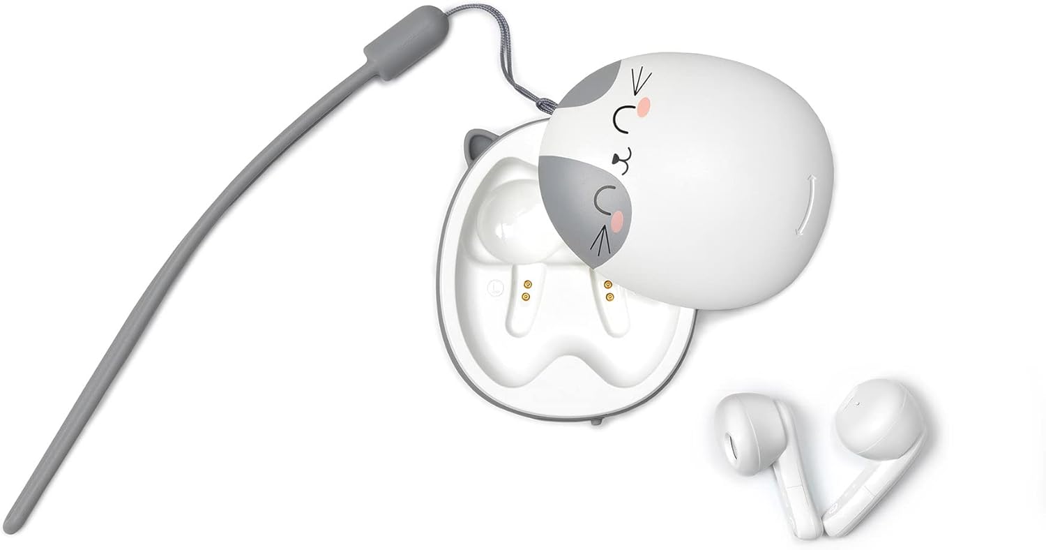 LEGAMI - Bluetooth Headset, Wireless Headphones, 5 Hours Playback, Automatic iOS and Android Connection, Integrated Dual Microphone, Touch Sensor, Charging Cable Included, 5.5 x 6 cm