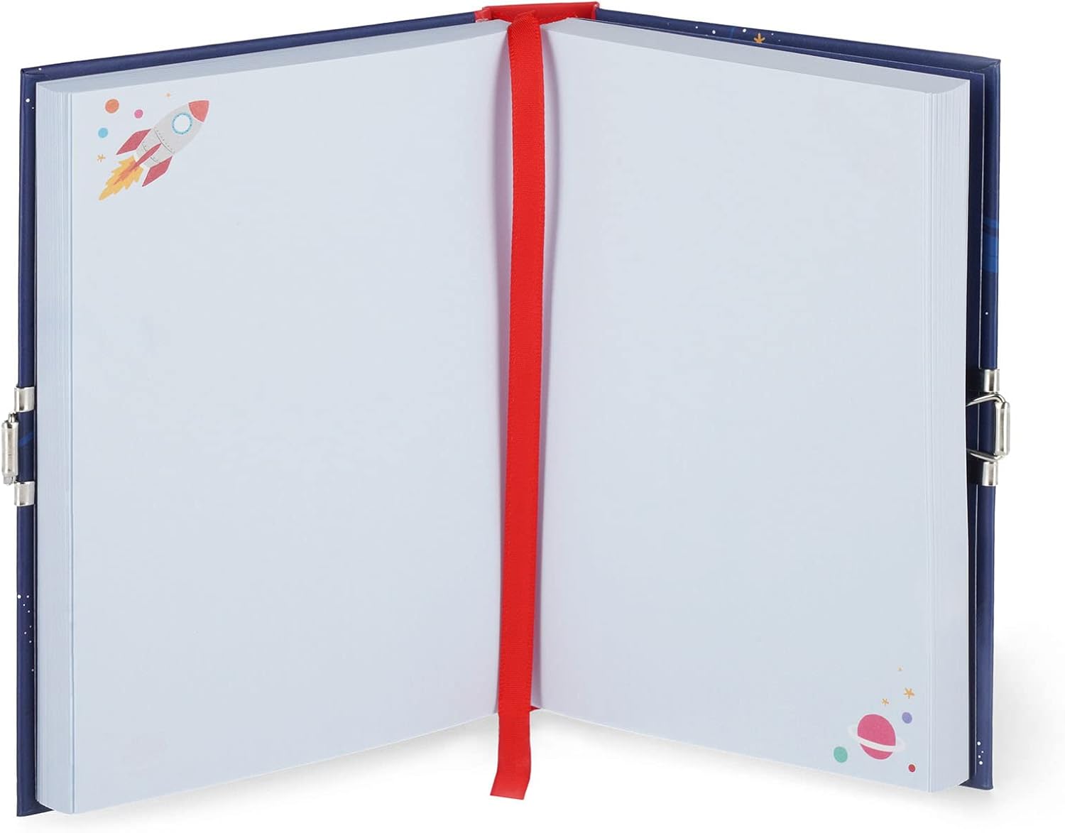 Legami - Secret Diary with Lock, 328 Pages with Page Marker, in Certified Paper, 11 x 15.5 cm, Space Theme