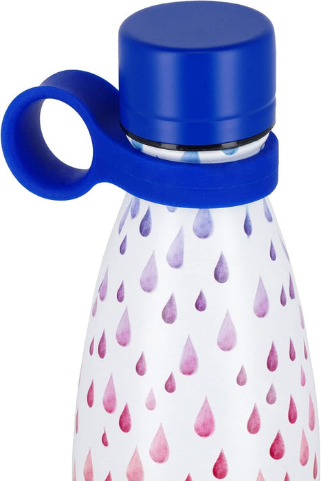 Legami - Bottiglia Termica, 500 ml, Borraccia leggera e resistente, Chiusura ermetica,12 Ore Bevande calde 24 Ore fredde, ecologica, Manico in Silicone rimovibile, in Acciaio inox, senza BPA