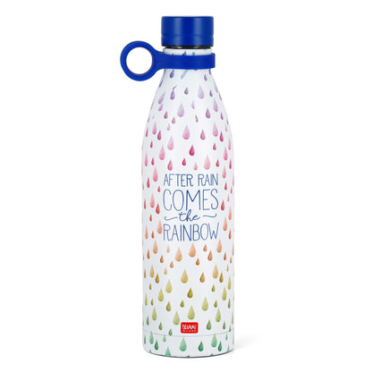 Legami - Bottiglia Termica, 800 ml, Borraccia leggera e resistente, Chiusura ermetica,12 Ore Bevande calde 24 Ore fredde, ecologica, Manico in Silicone rimovibile, in Acciaio inox, senza BPA