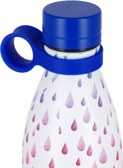 Legami - Bottiglia Termica, 800 ml, Borraccia leggera e resistente, Chiusura ermetica,12 Ore Bevande calde 24 Ore fredde, ecologica, Manico in Silicone rimovibile, in Acciaio inox, senza BPA