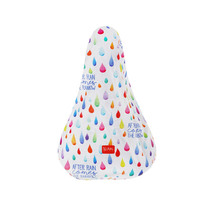 Legami - Coprisella per Bici, Idrorepellente, Vestibilità universale, Antipioggia, Antipolvere, Bordatura con Elastico, 23x26 cm, Tema After rain