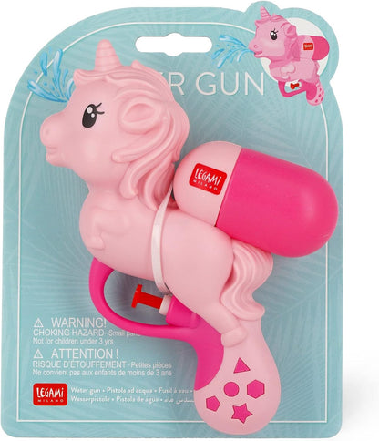 Legami - 50ml Kids Water Gun for Outdoor Play 13.5 x 17 cm Unicorn Theme