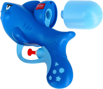 Legami - Kindvriendelijk waterpistool, 50 ml, om buiten te spelen, 13,8 x 11,6 cm, haai