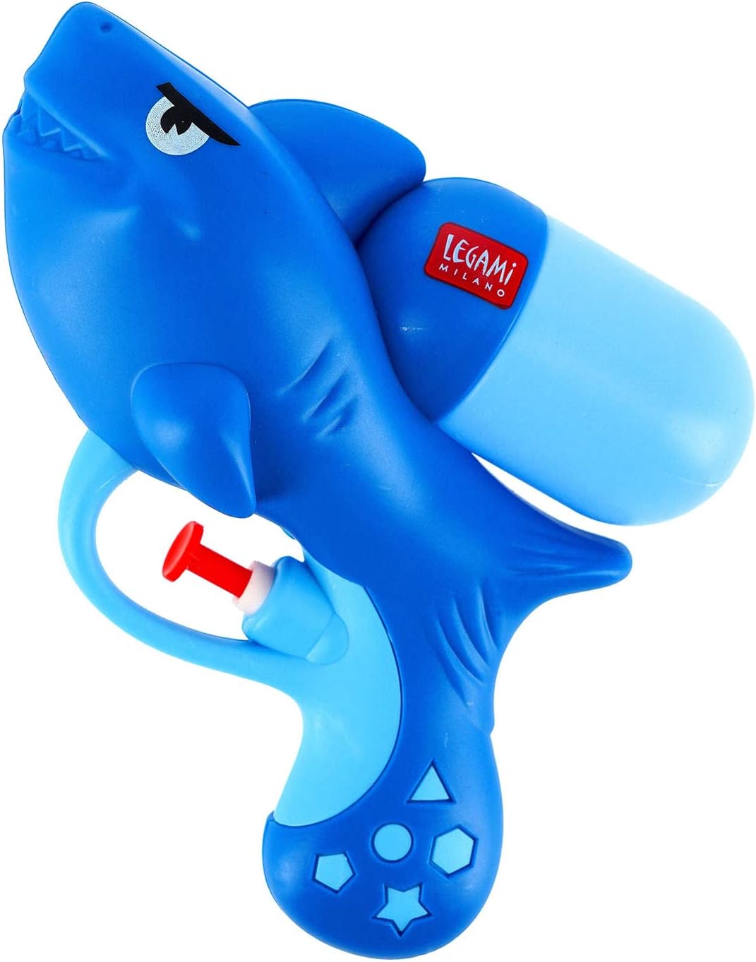 Legami - Kindvriendelijk waterpistool, 50 ml, om buiten te spelen, 13,8 x 11,6 cm, haai