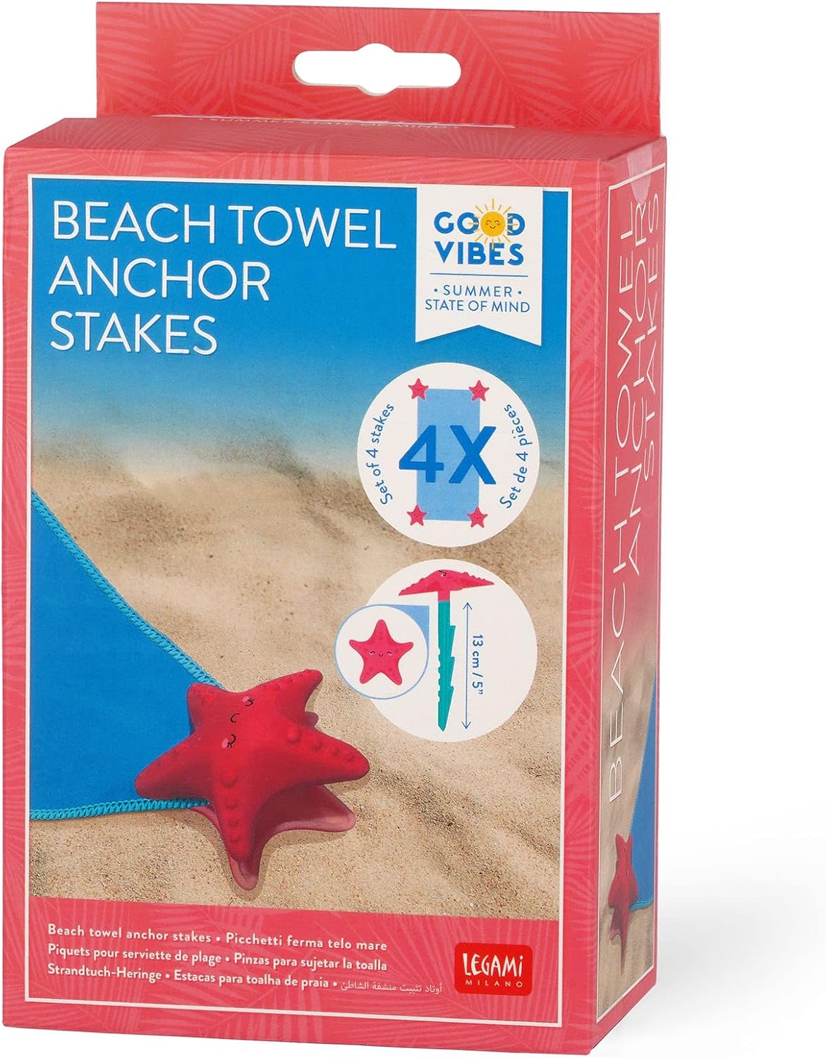 Legami Beach Towel Anchor Stakes - Starfish
