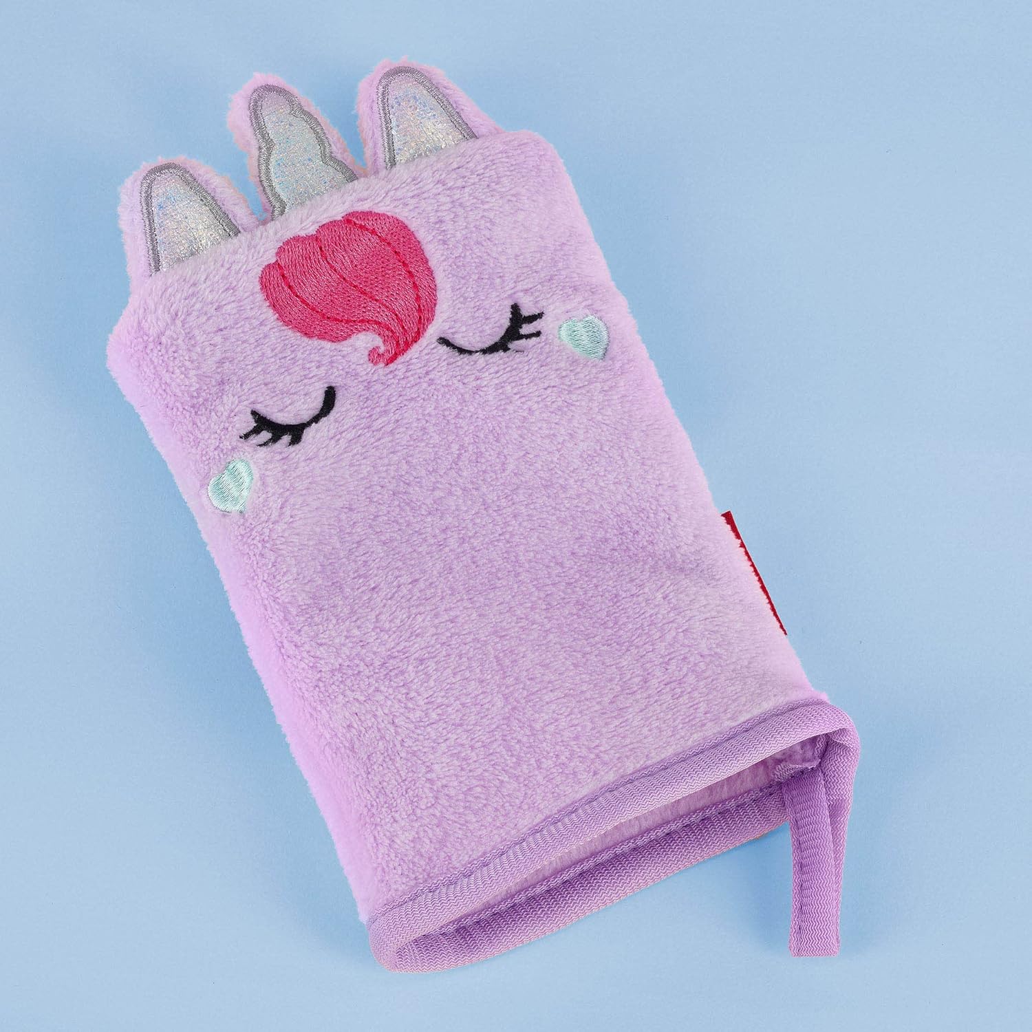 Legami - Guanto struccante, Riutilizzabile, Tessuto morbido, Rimuove il trucco dal viso, Lavabile, Anallergico, Ecologico, 12x22,5 cm, Tema Unicorn
