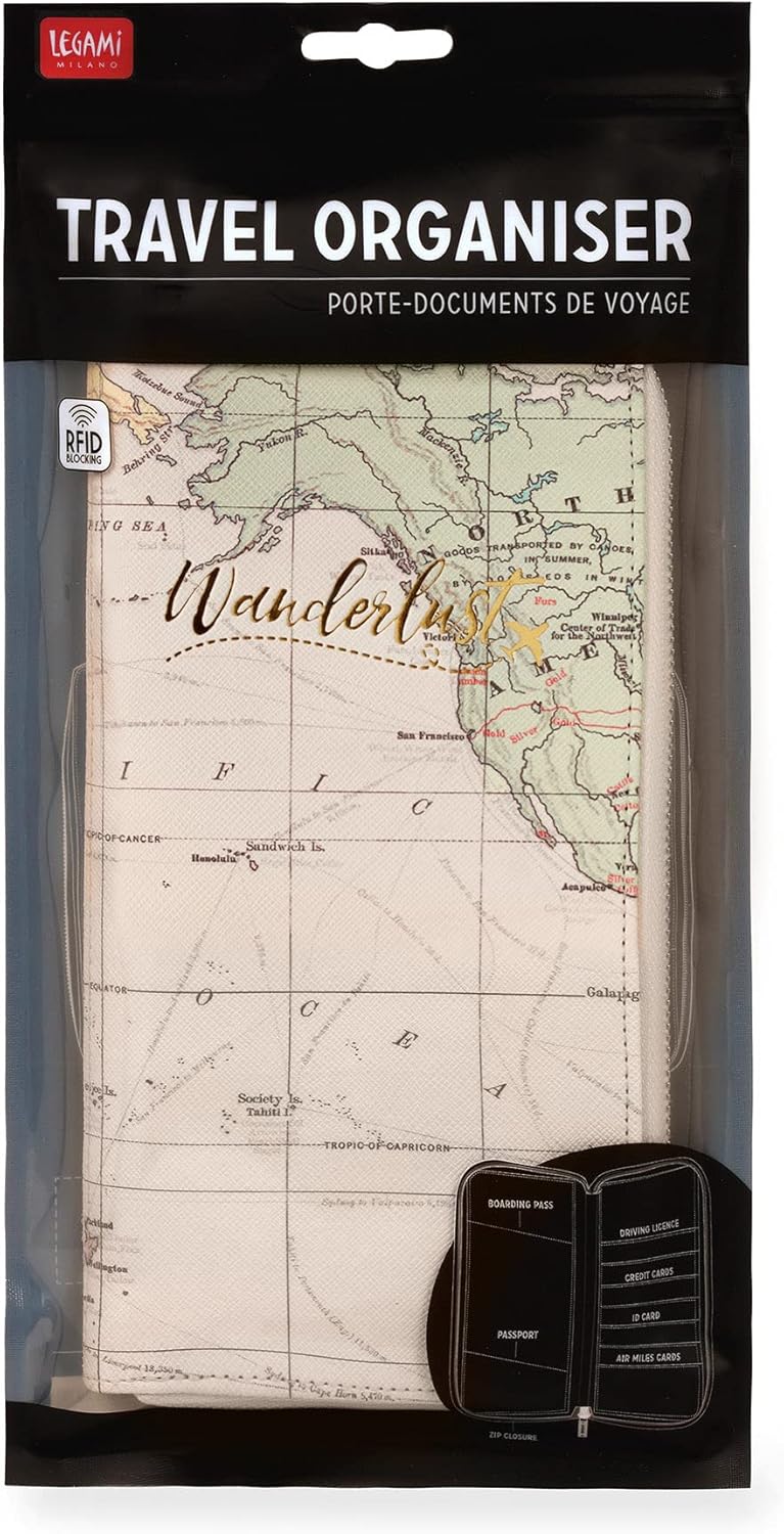 Legami Unisex's Travel Document Holder, One Size
