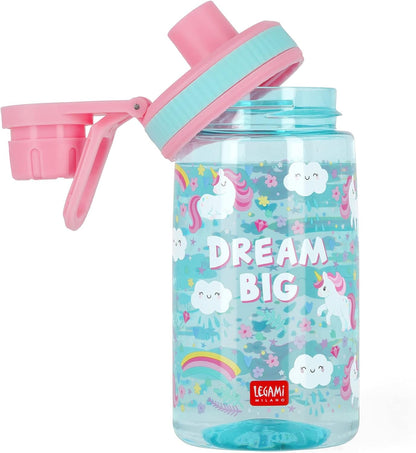 Legami - Borraccia per bambini, Leggera, Chiusura ermetica, Senza BPA, 400 ml, Tema