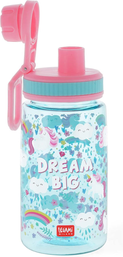 Legami - Borraccia per bambini, Leggera, Chiusura ermetica, Senza BPA, 400 ml, Tema