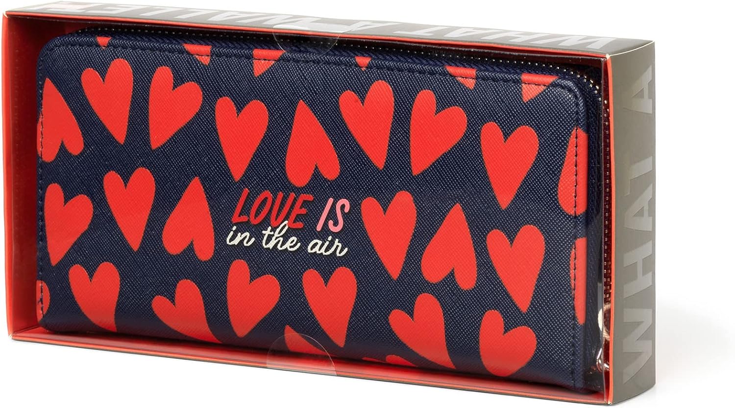 LEGAMI Women's, Wallet, 20x10 cm, Heart Theme, with 3 Compartments, 12 Card, 2 Larger Banknotes Pockets and a Zip Coin Purse