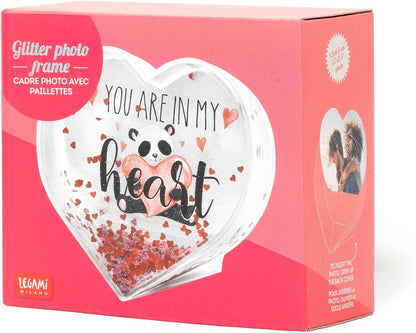 Legami Glitter Photo Frame - Heart