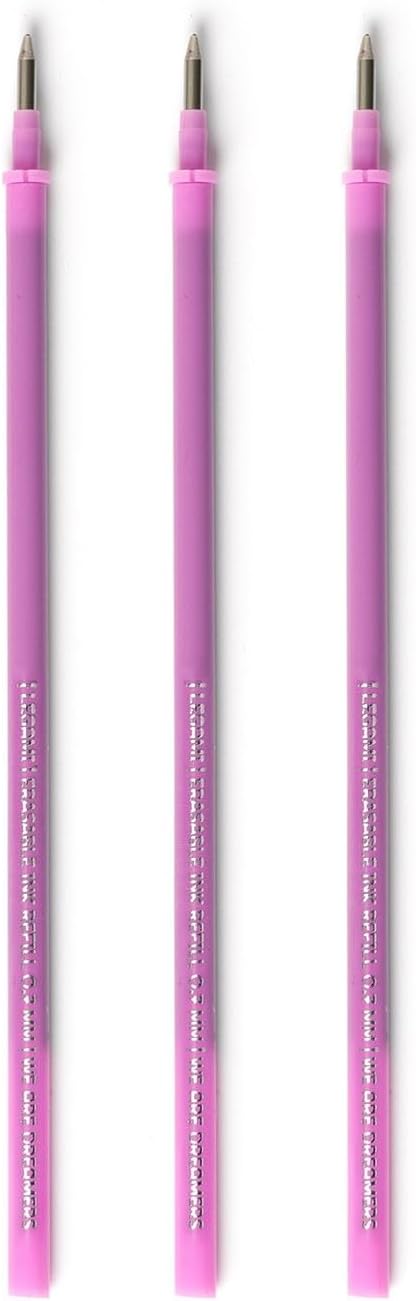 Erasable Gel Pen Refills for Legami Pens - Purple Ink - Pack of 3