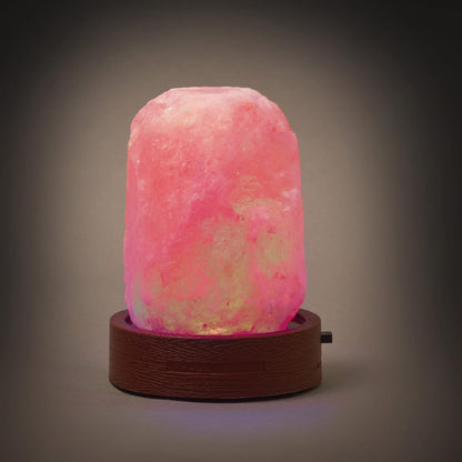 Legami - Himalayan Salt Lamp, Mini, Ø 7 cm, 300/400 g, Chromotherapy, Natural Shape, Luminous Effect, Batteries Not Included, Handmade