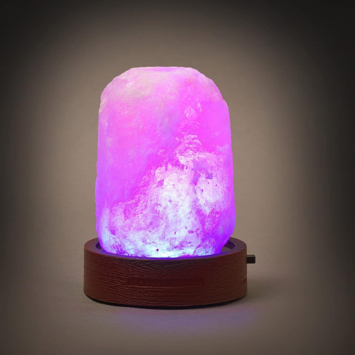 Legami - Himalayan Salt Lamp, Mini, Ø 7 cm, 300/400 g, Chromotherapy, Natural Shape, Luminous Effect, Batteries Not Included, Handmade