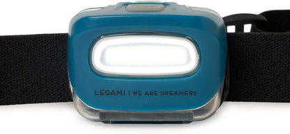 Legami HEL0001 LED Headlamp, SOS Headlamp, 3 Lighting Modes, Strong (100 Lumens), Eco (30 Lumens) and SOS (Flashing), Visibility up to 12m, Autonomy 10h, 3 Batteries Included
