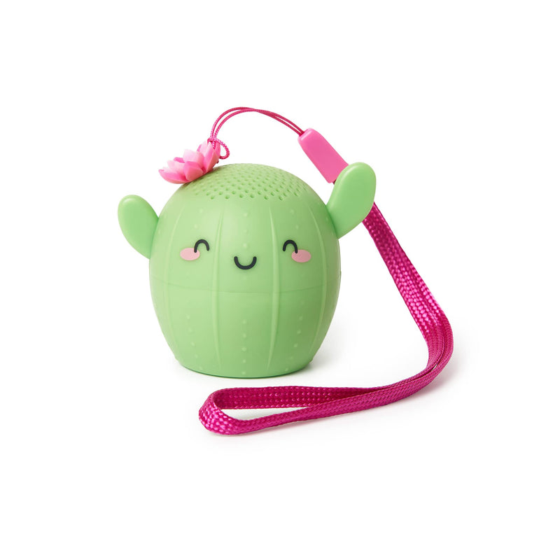 Legami - Mini Handsfree and Wireless Speaker, Pump Up The Volume, 5.8 x 5 cm, External Rubber Coating, Plastic Interior, Cactus Theme, Remote Selfie