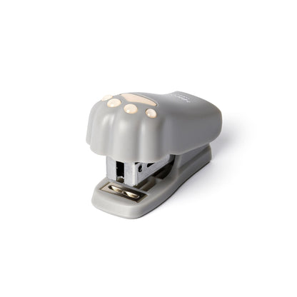 Legami - Meow Mini Stapler, 3.2 x 4.5 cm, Plastic, Kitty Theme, Embedded Staple Remover on The Back, 1000 Metal Staples Included